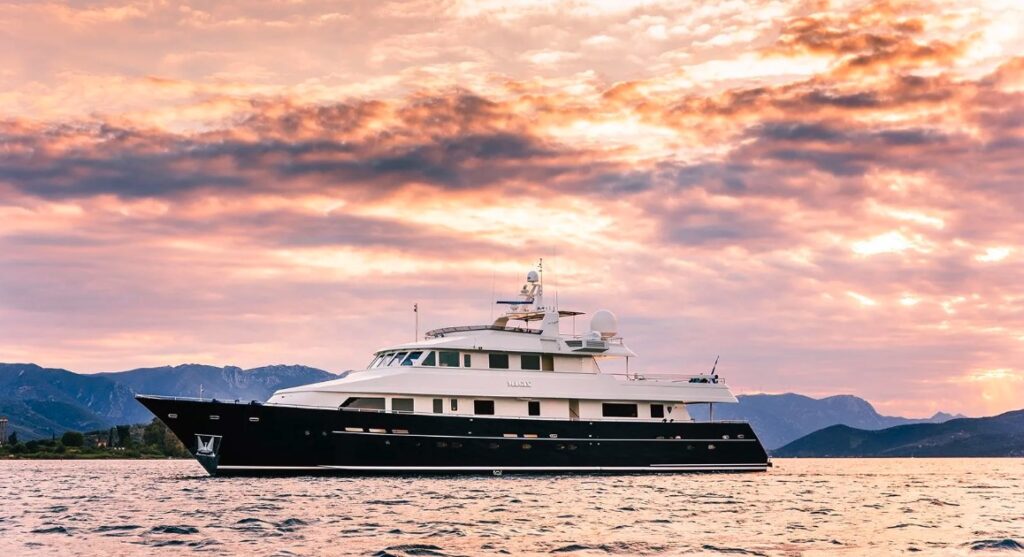 Hessen 38m for charter yachtsgreececom luxury tri-deck motor yacht