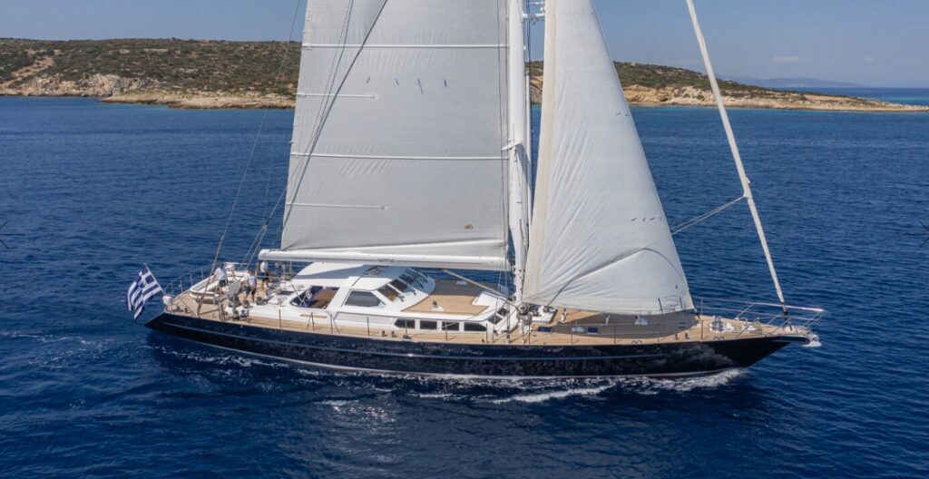 Jongert 28m for charter yachtsgreece luxury yacht sailing Greece
